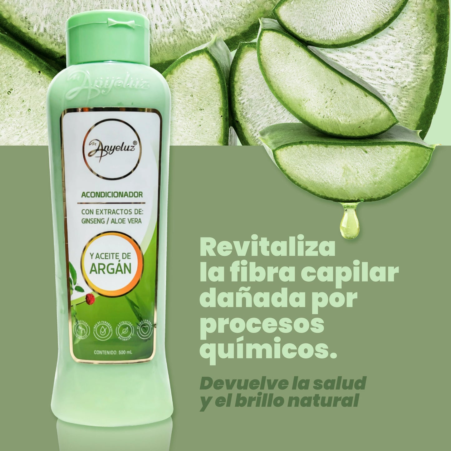 ACONDICIONADOR ANYELUZ DE ARGÁN Y ALOE VERA