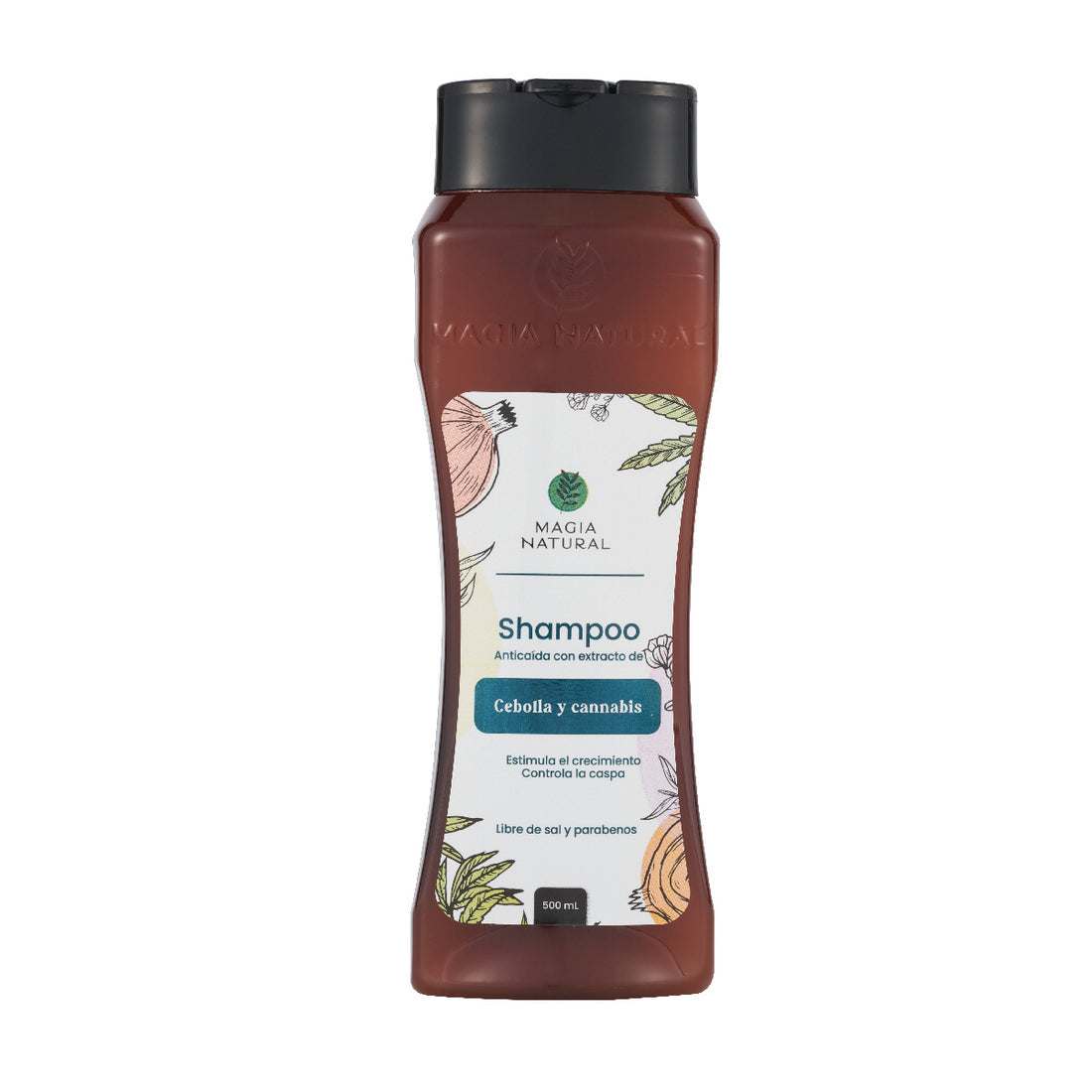 SHAMPOO ANTICAÍDA CON CEBOLLA Y CANNABIS 500ml