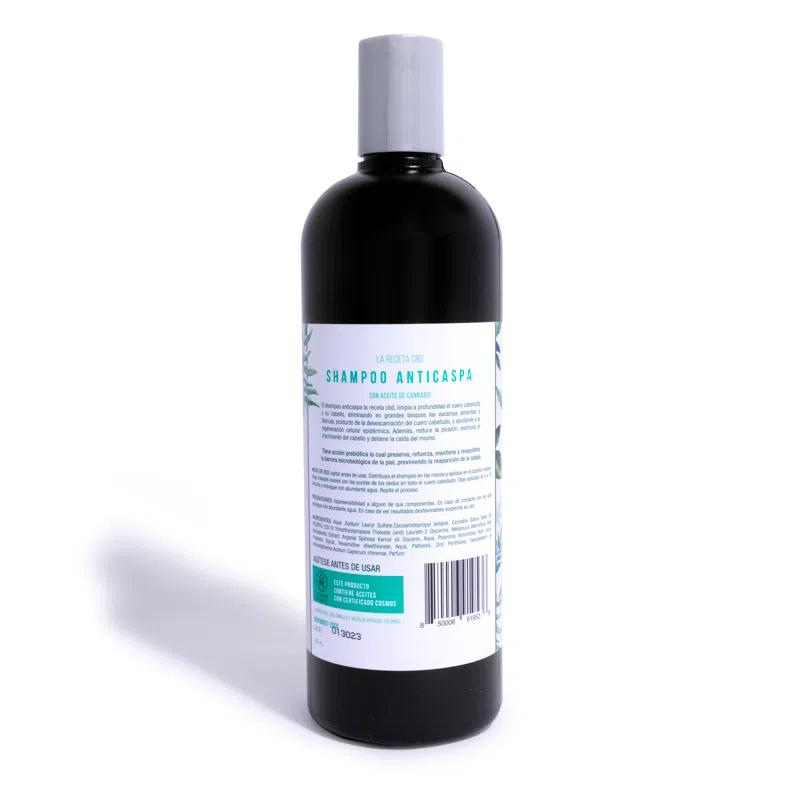 SHAMPOO ANTICASPA LA RECETA 500 ML